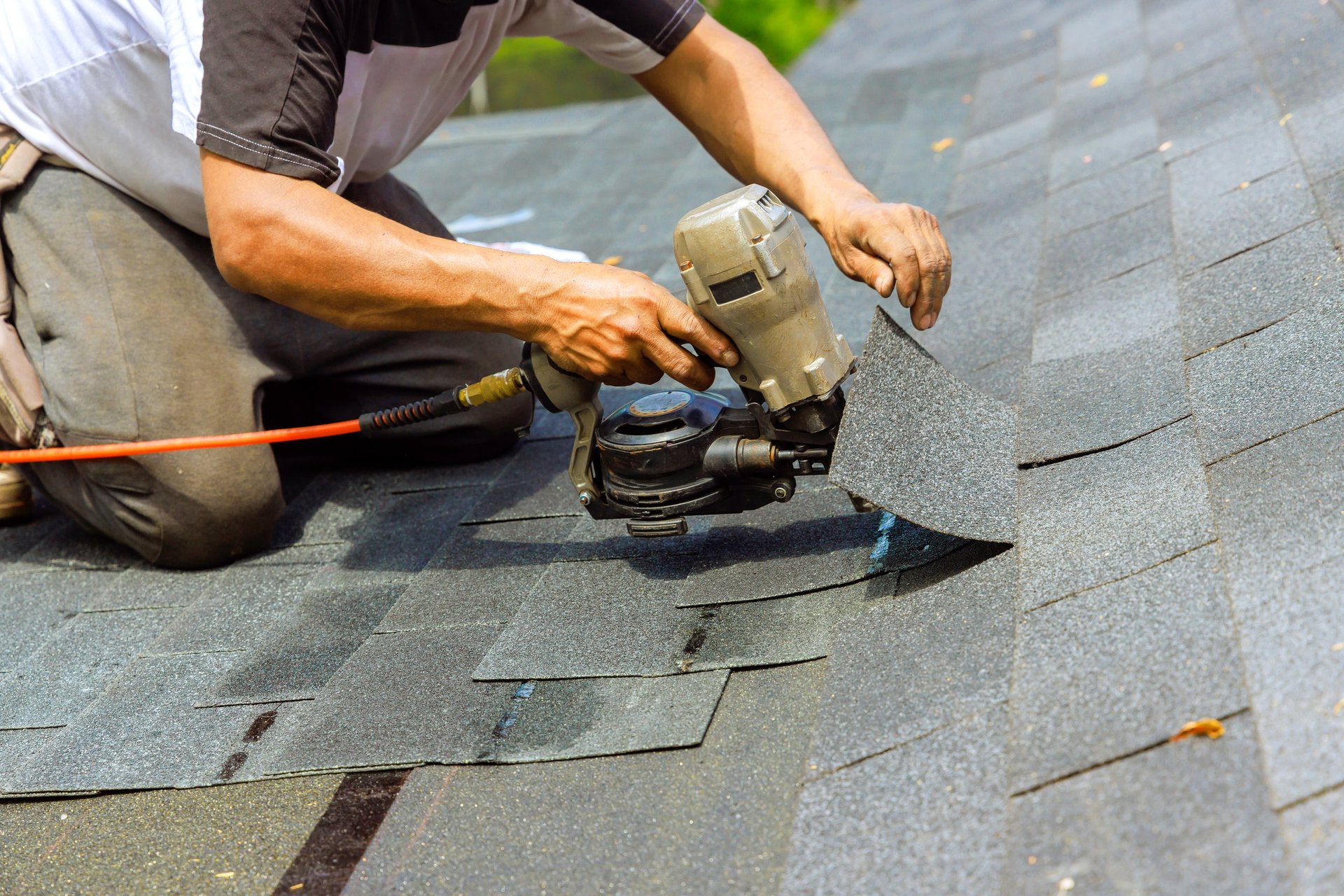 Professional roofing work